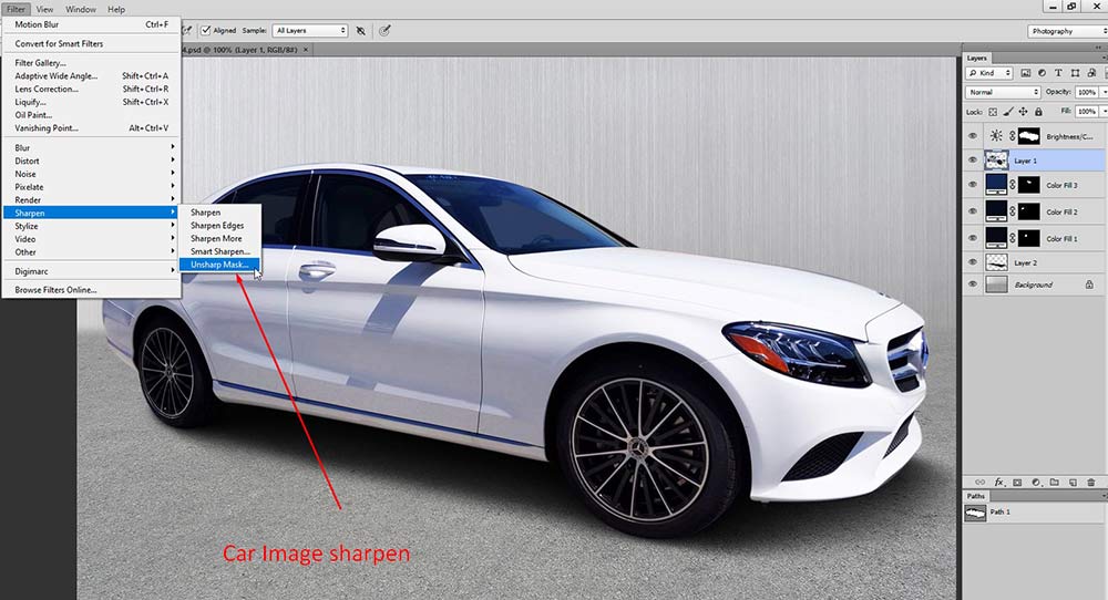 How To Edit Your Own Car Photo In Photoshop