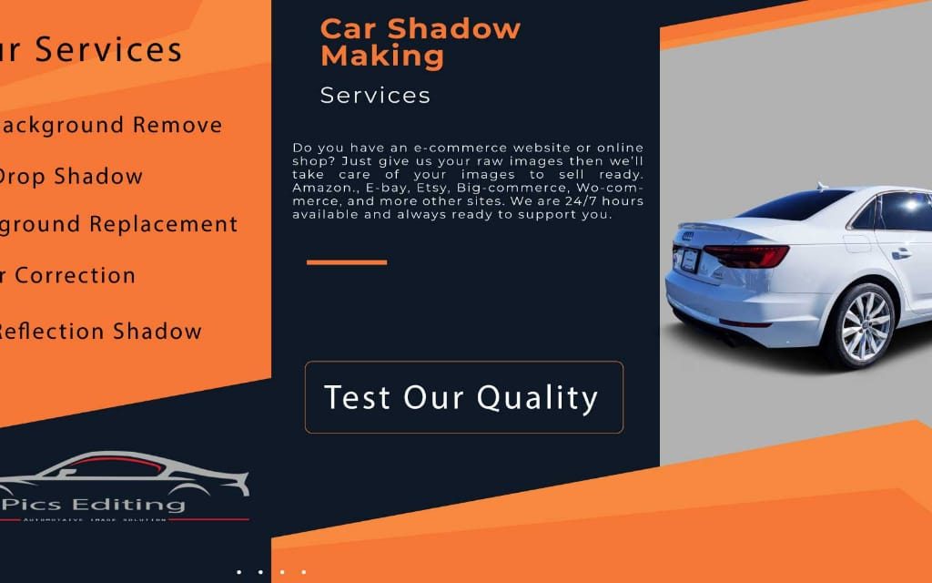 Car transparent background, car shadow service, automotive photo editing 3