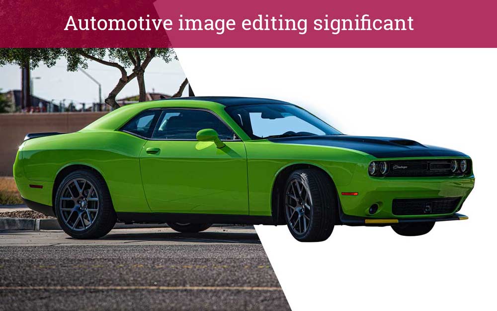 Why are automotive image editing significant for auto seller advertisements